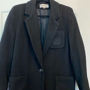 Black 3/4 length wool coat